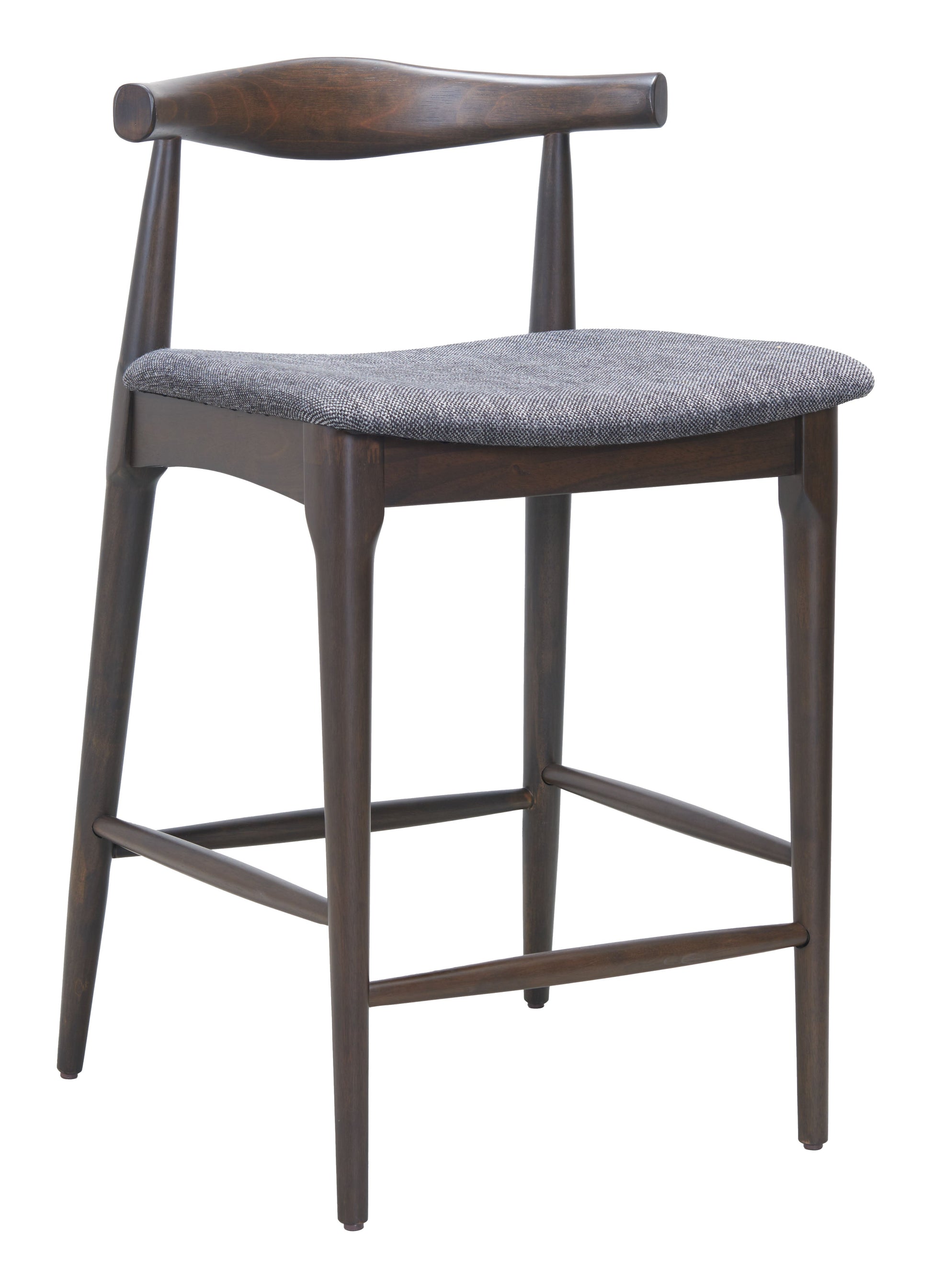 Tuzka Gray & Espresso Counter Stool (Set of 2) - Ornate Home