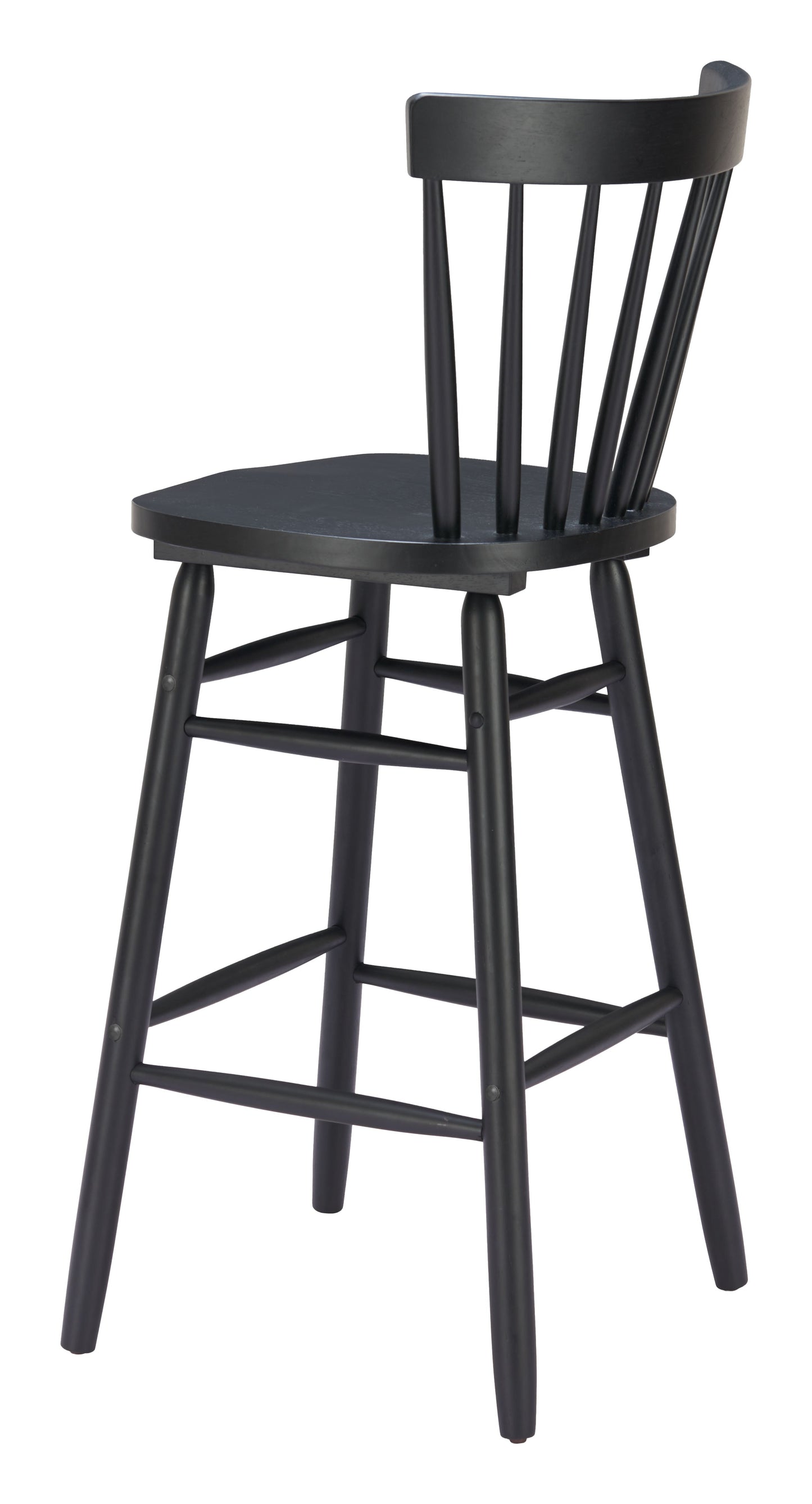 Tyce Black Barstool (Set of 2) - Ornate Home