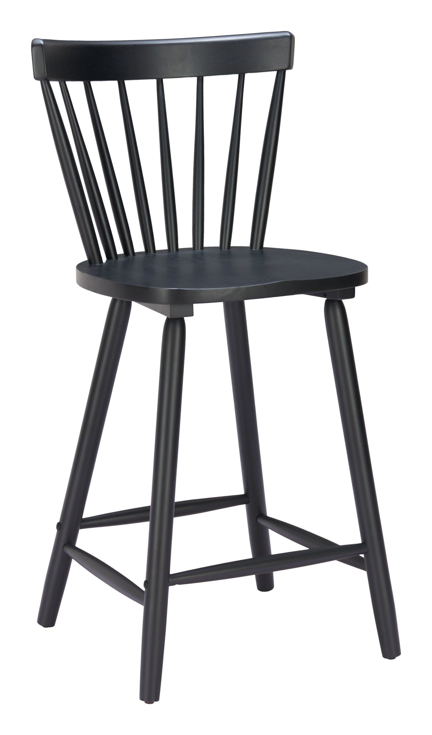 Tyce Black Counter Stool (Set of 2) - Ornate Home