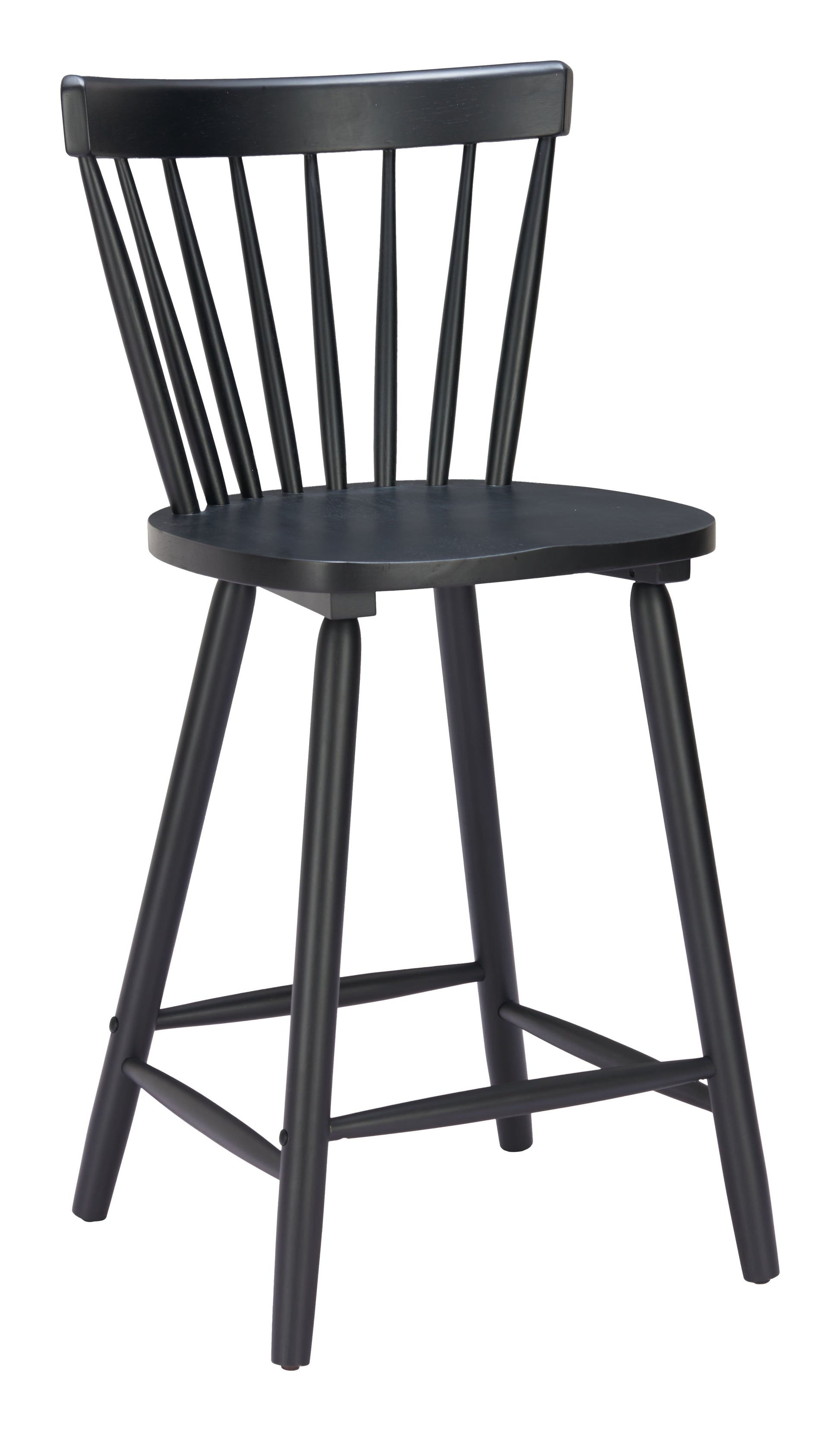 Tyce Black Counter Stool (Set of 2) - Ornate Home