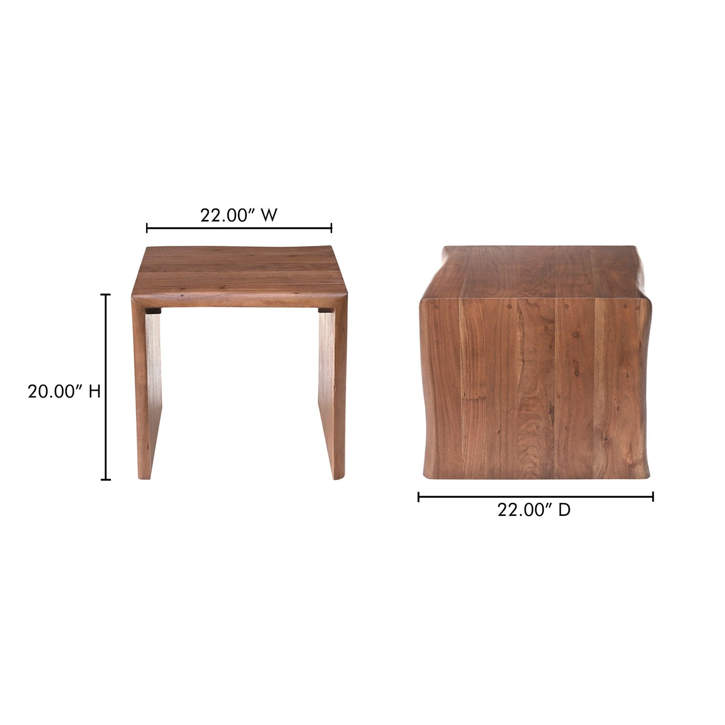 Tyrell Natural Stain Side Table - Ornate Home