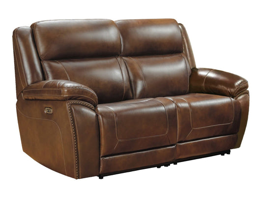 Trambley Walnut 2pc Power Reclining Loveseat