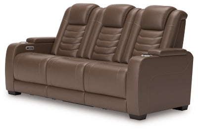 High Impact Tobacco Reclining Sofa - Ornate Home