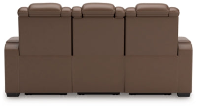 High Impact Tobacco Reclining Sofa - Ornate Home