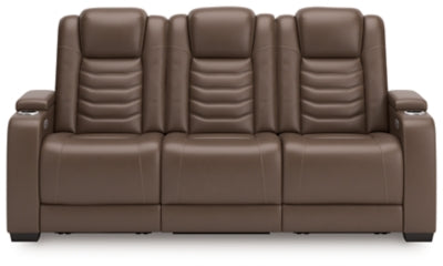 High Impact Tobacco Reclining Sofa - Ornate Home