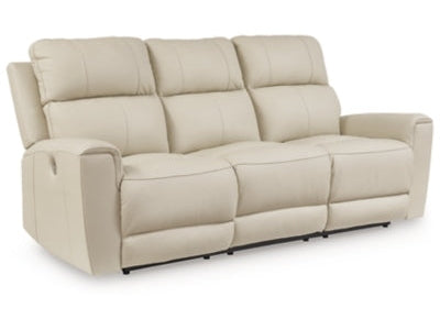 Dahlmoore Almond Reclining Power Sofa - Ornate Home