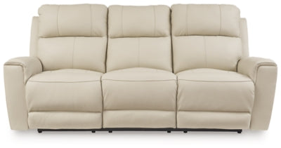 Dahlmoore Almond Reclining Power Sofa - Ornate Home