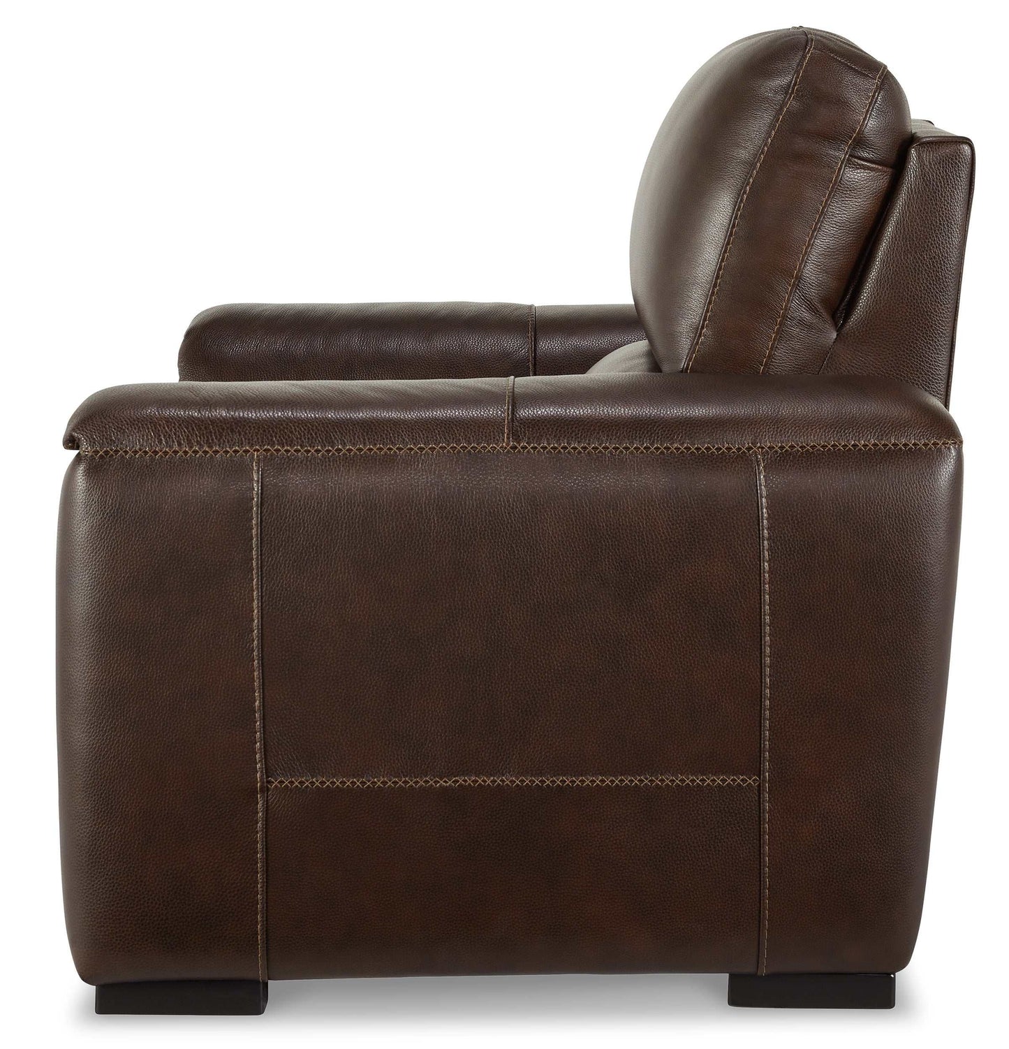 Alessandro Walnut Leather-match Power Recliner