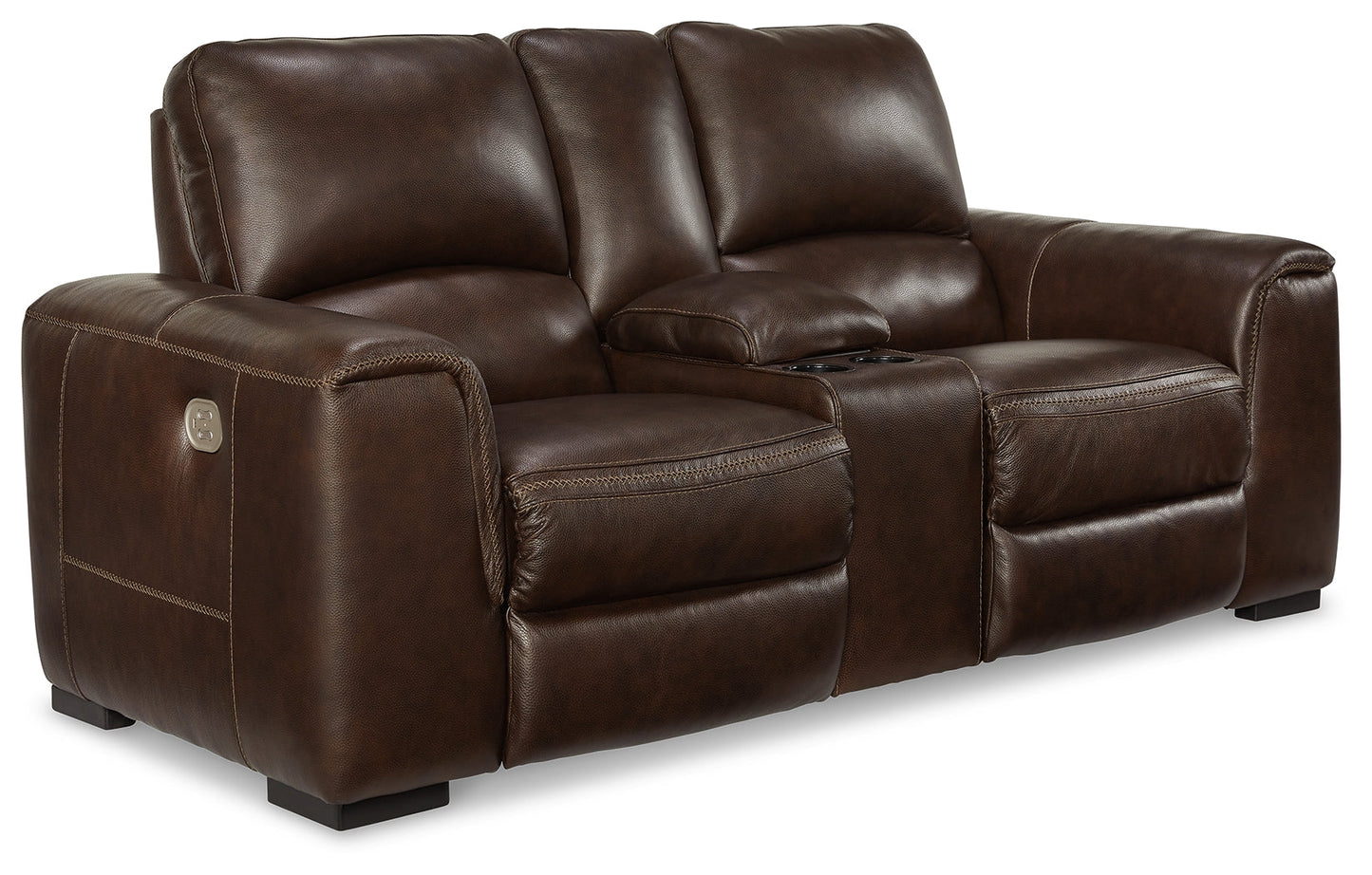 Alessandro Walnut Power Reclining Sofa and Loveseat