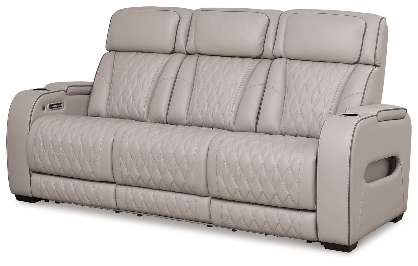 Boyington Gray Power Reclining Sofa