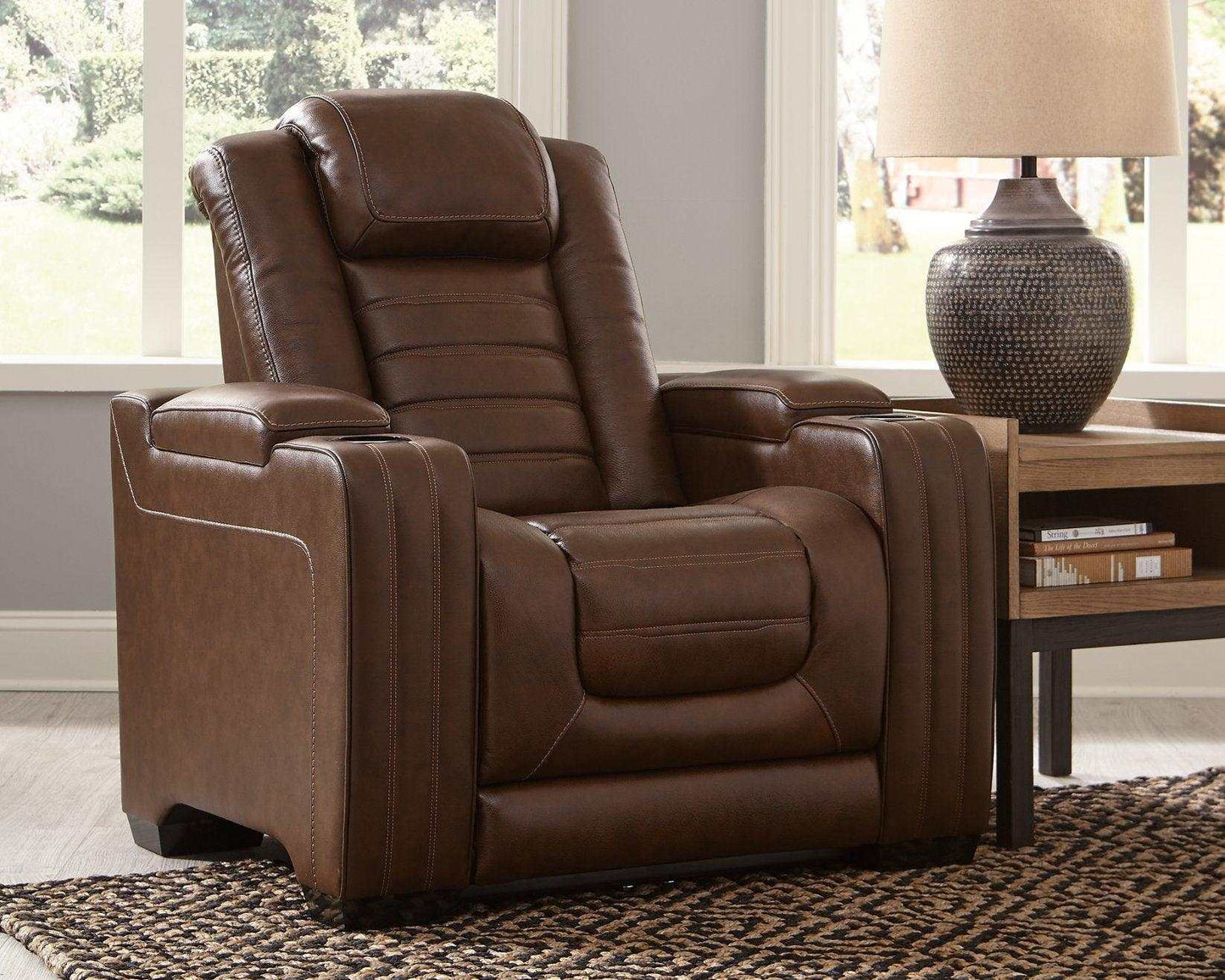 Backtrack Chocolate Power Reclining Sofa, Loveseat & Chair / 3pc Set