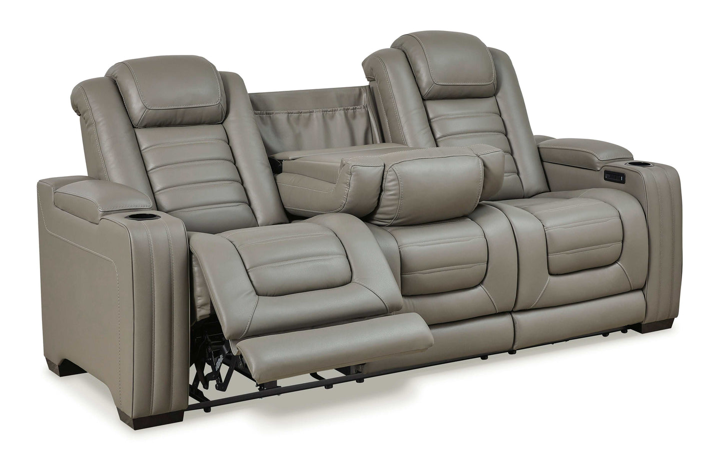 Backtrack Gray Power Reclining Living Room Set / 2pc