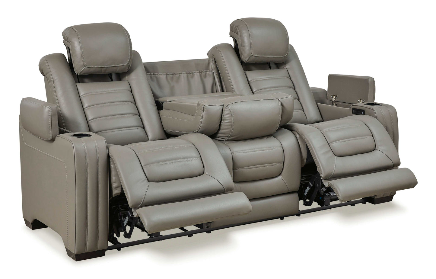 Backtrack Gray Power Reclining Sofa