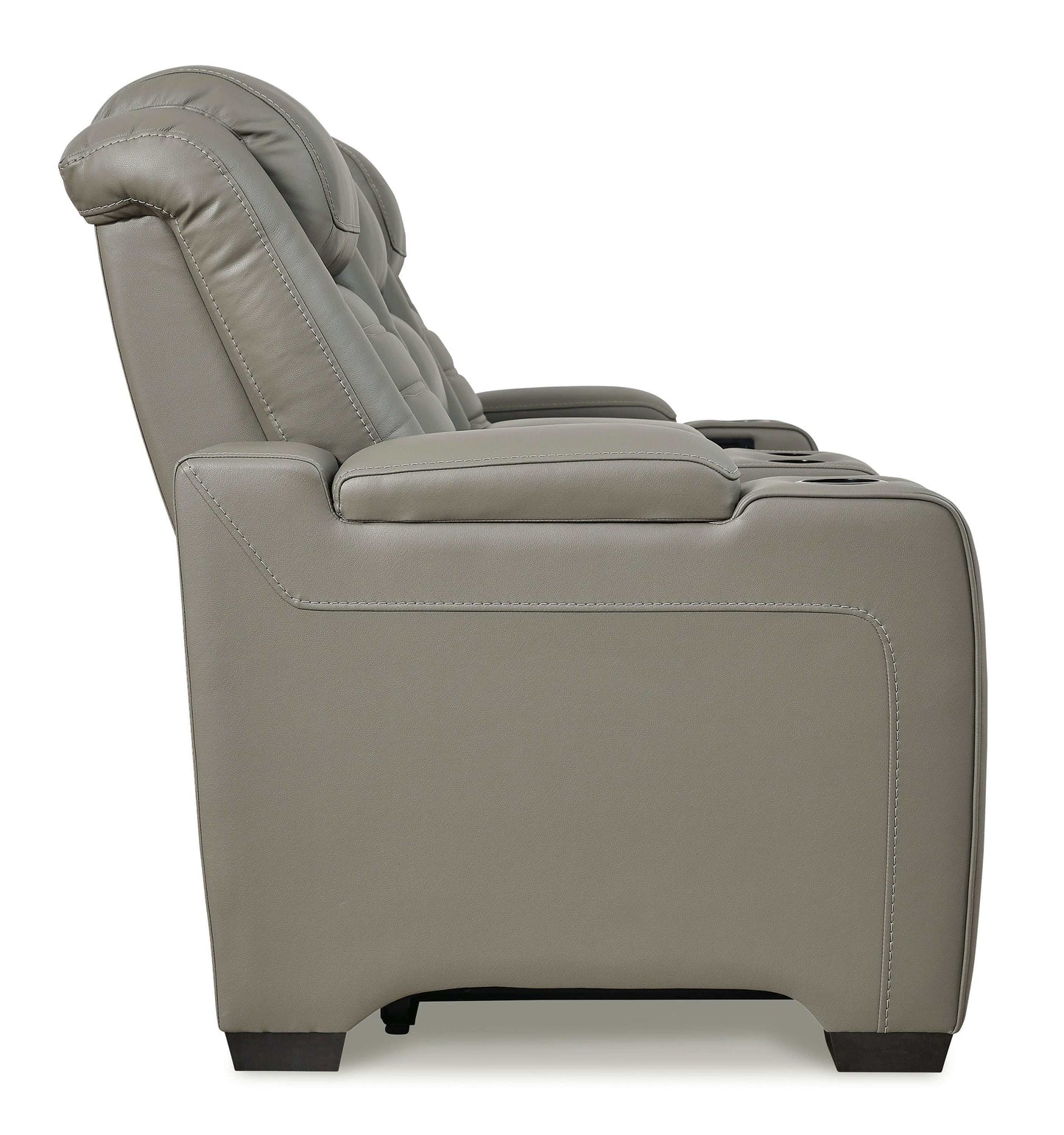 Backtrack Gray Power Reclining Loveseat