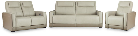 Battleville Almond Power Reclining Sofa, Loveseat and Recliner