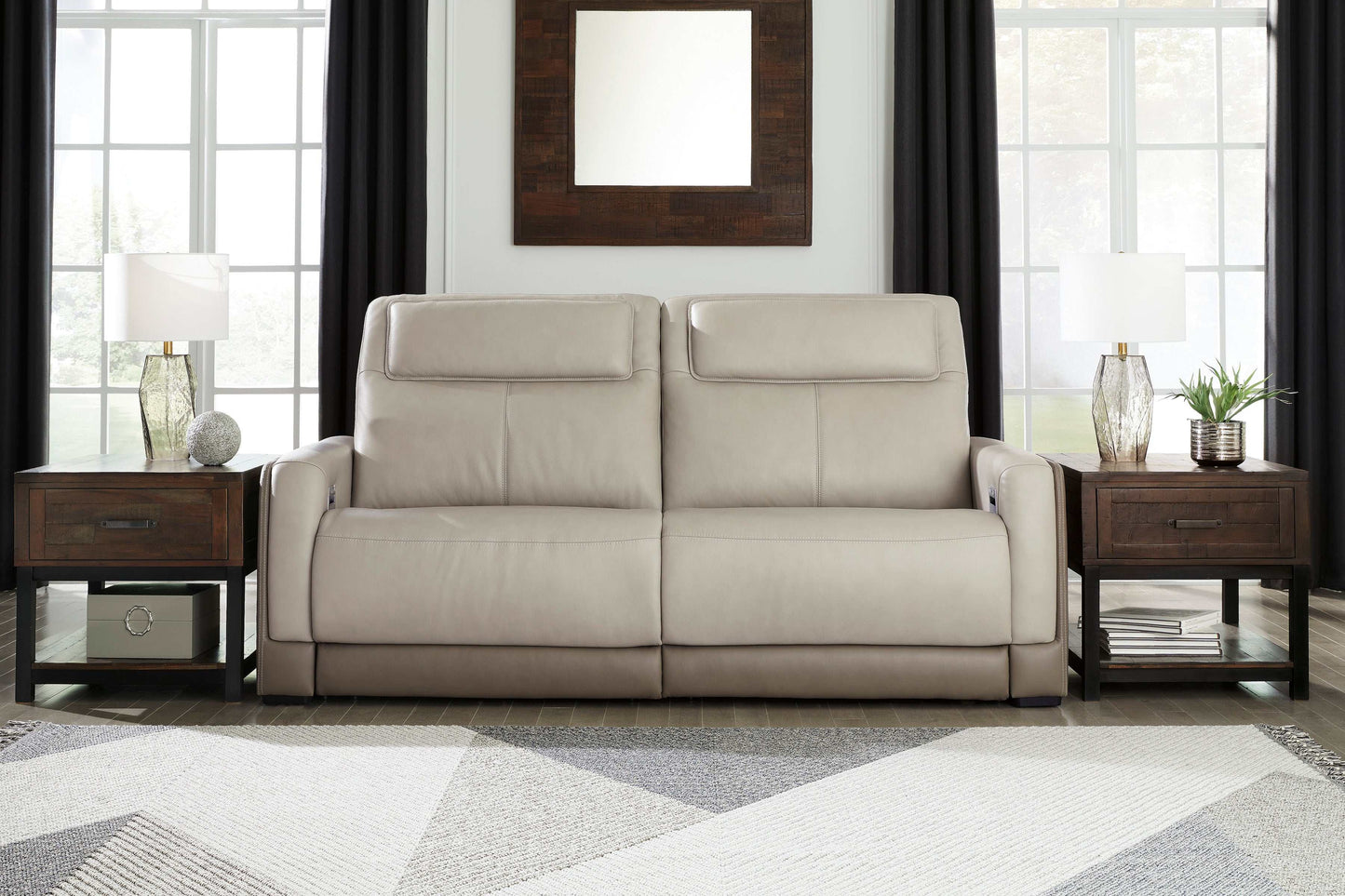 Battleville Almond Power Reclining Sofa