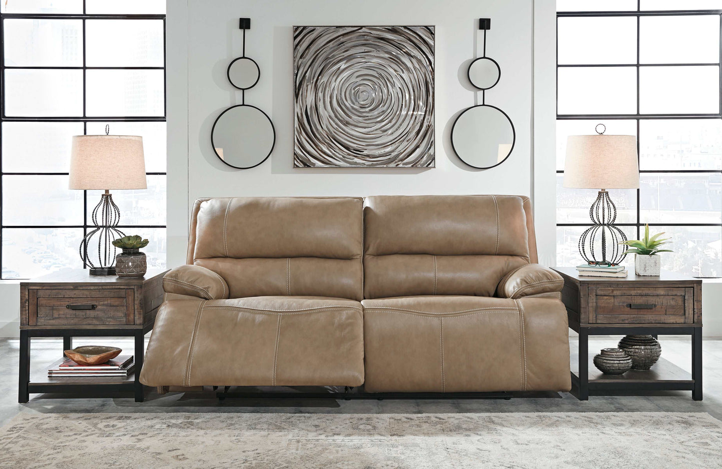 Ricmen Putty Power Reclining Sofa