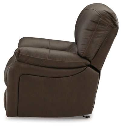Leesworth Dark Brown Power Rocker Recliner