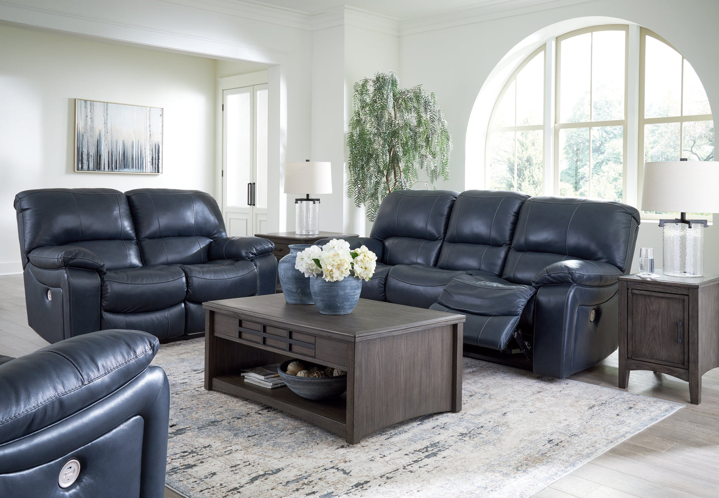 Leesworth Power Reclining Sofa, Loveseat and Recliner