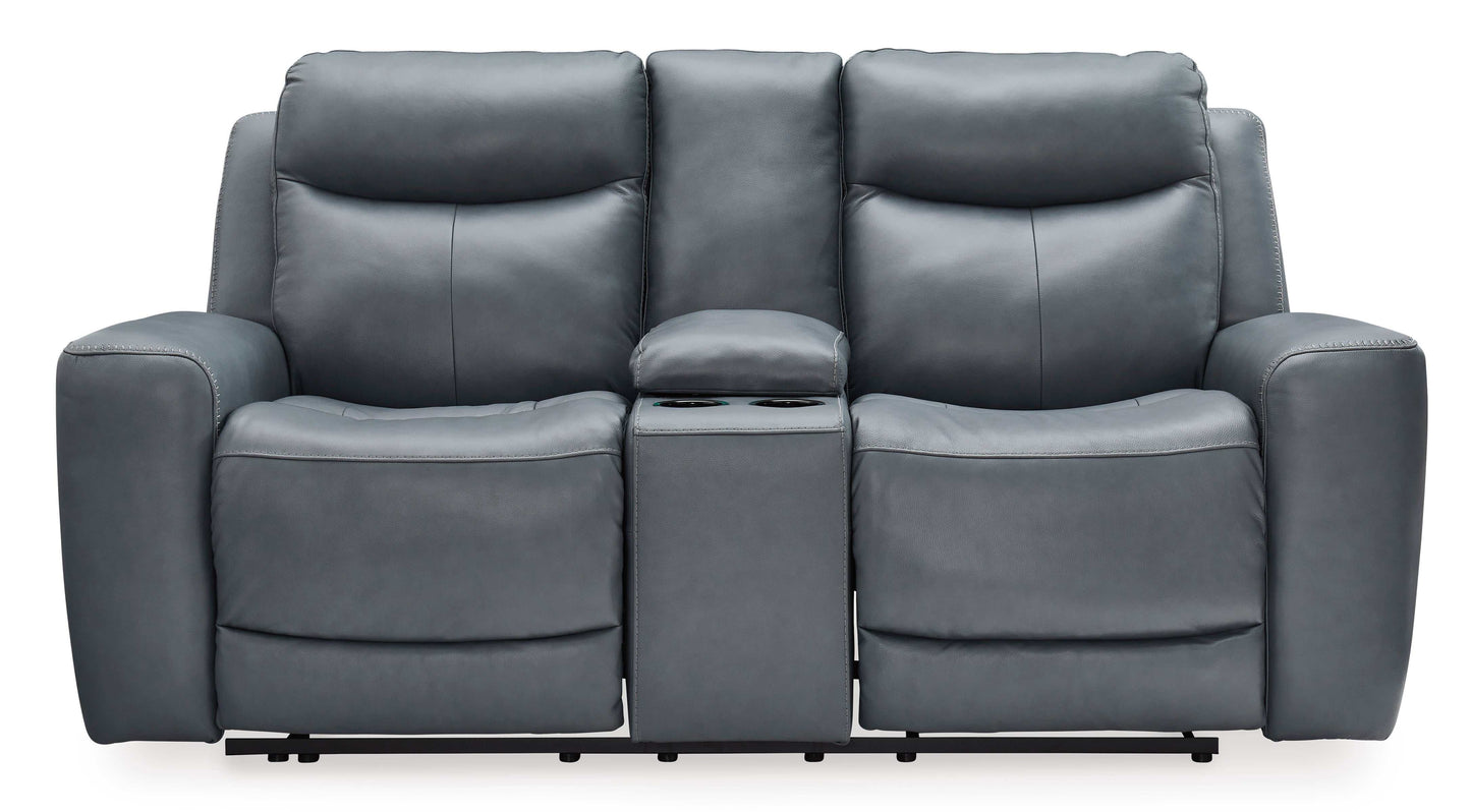 Mindanao Steel Power Reclining Living Room Set / 2pc