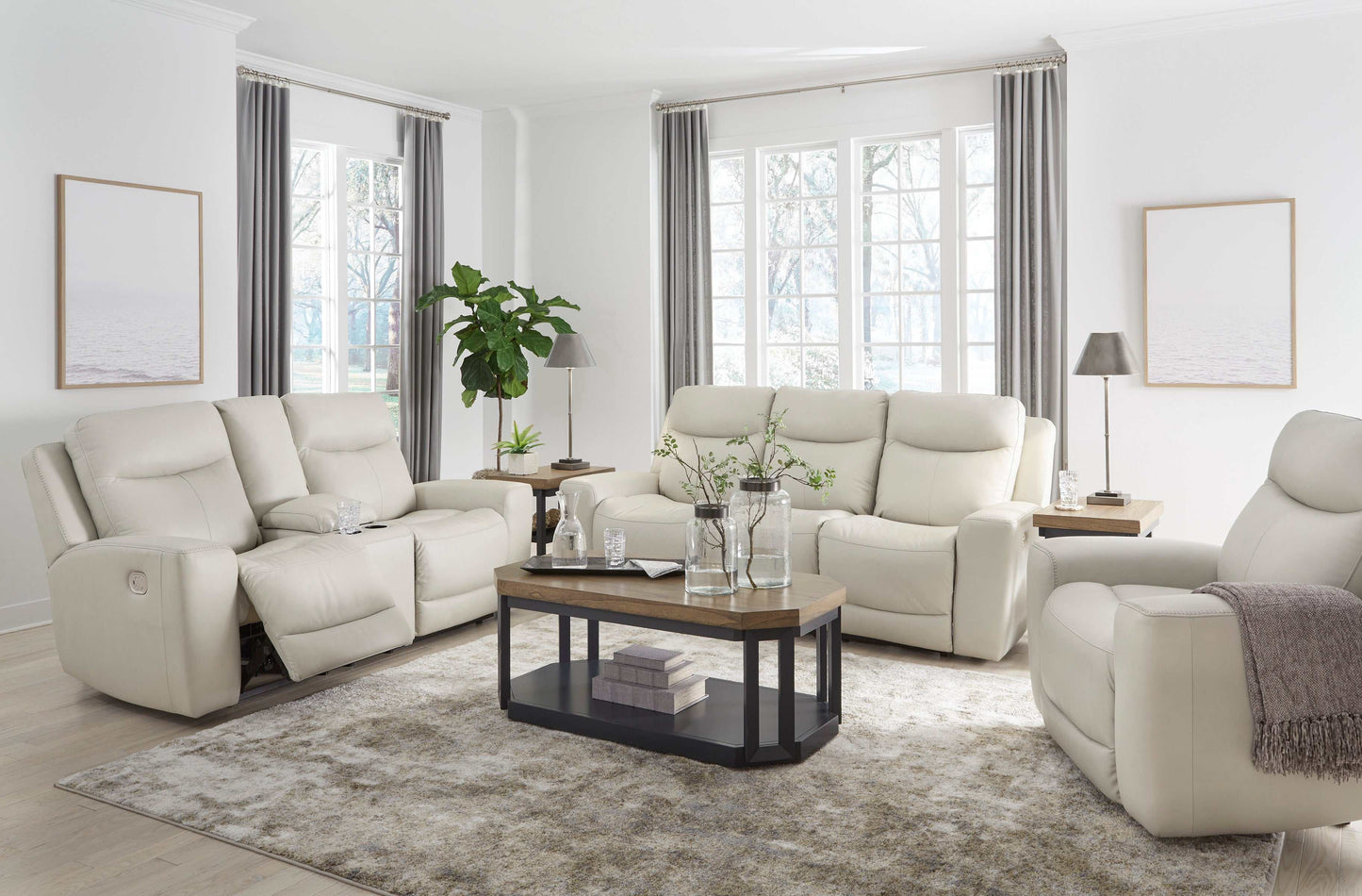 Mindanao Coconut Power Reclining Living Room Set / 3pc