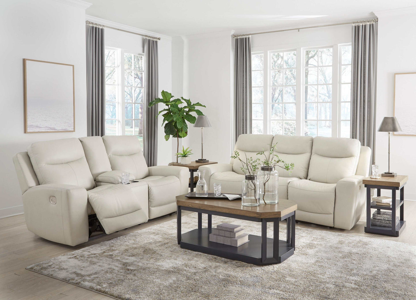 Mindanao Coconut Power Reclining Living Room Set / 2pc