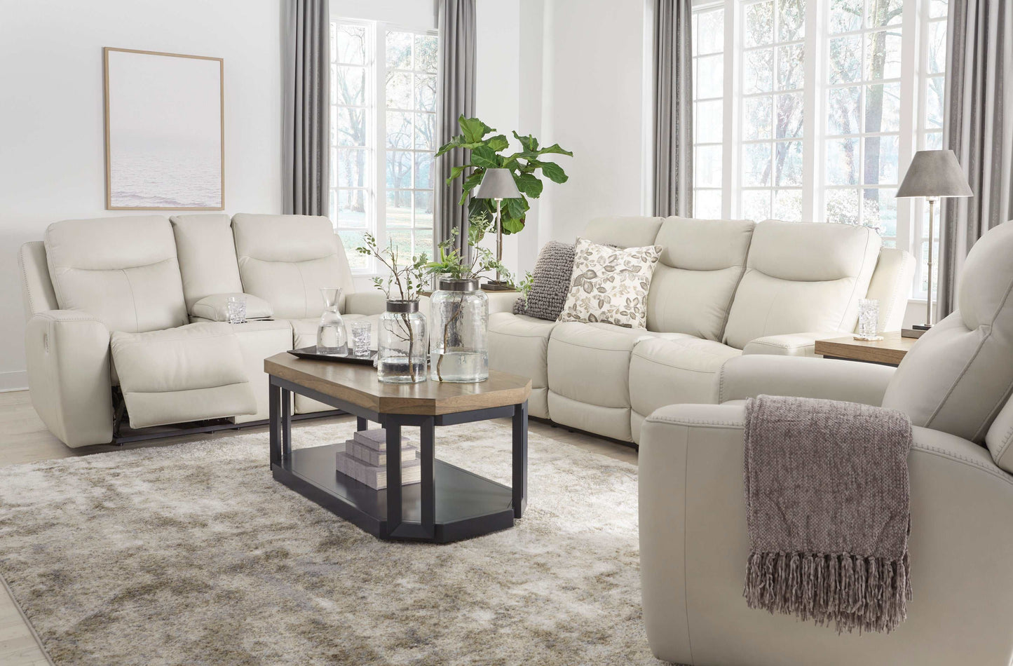 Mindanao Coconut Power Reclining Living Room Set / 3pc