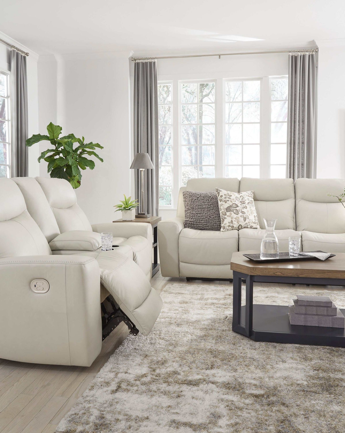 Mindanao Coconut Power Reclining Living Room Set / 2pc