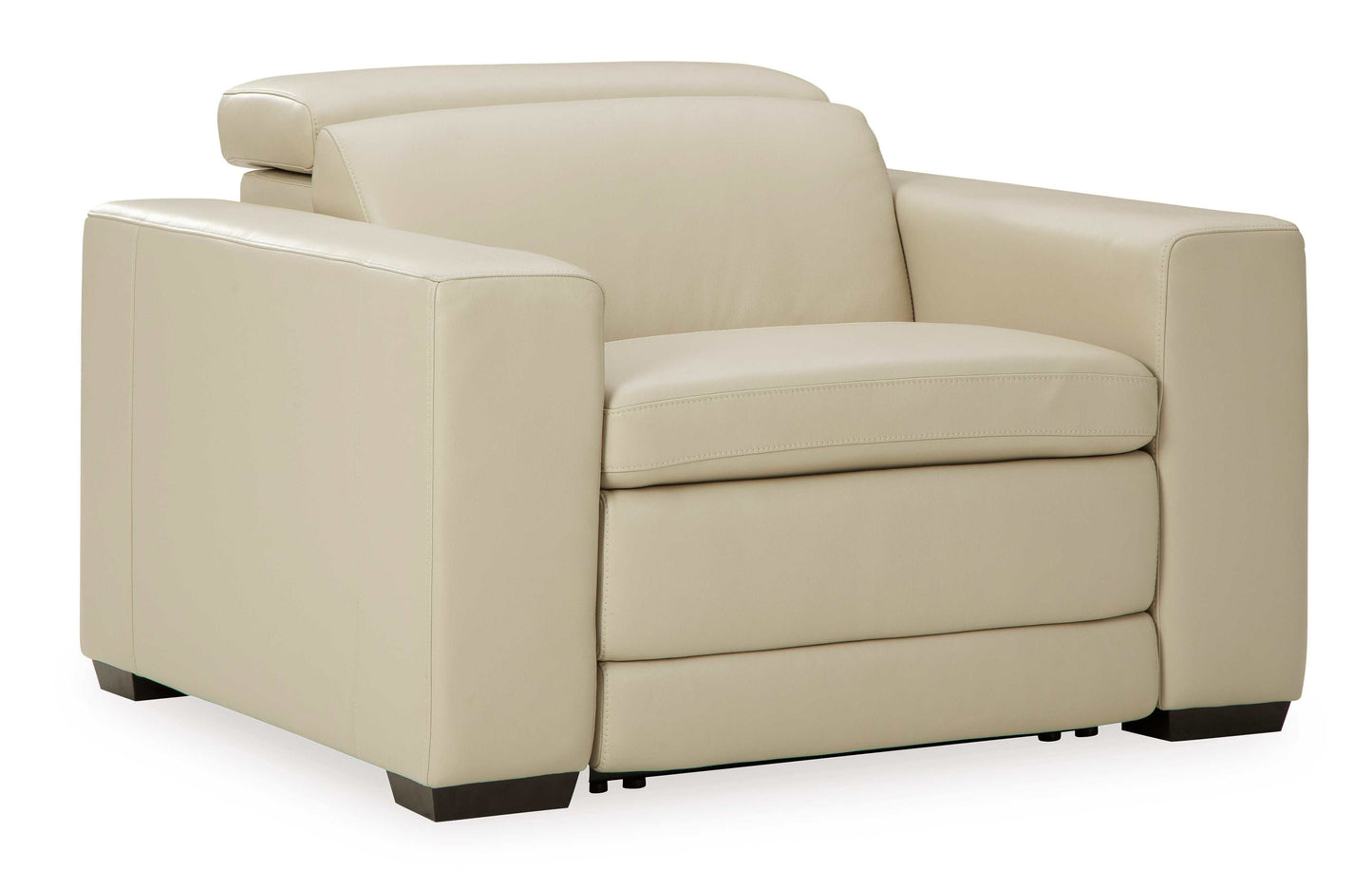 Texline Sand Leather Power Recliner