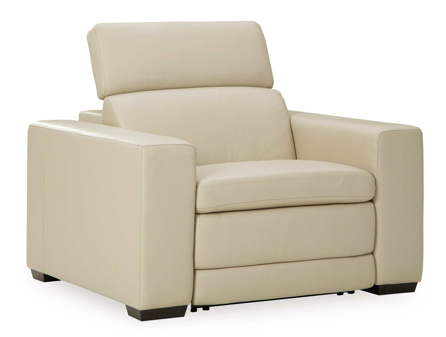 Texline Sand Leather Power Recliner