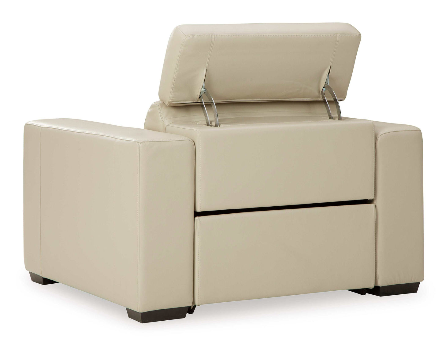 Texline Sand Leather Power Recliner