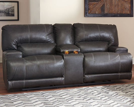 McCaskill Gray Power Reclining Sofa