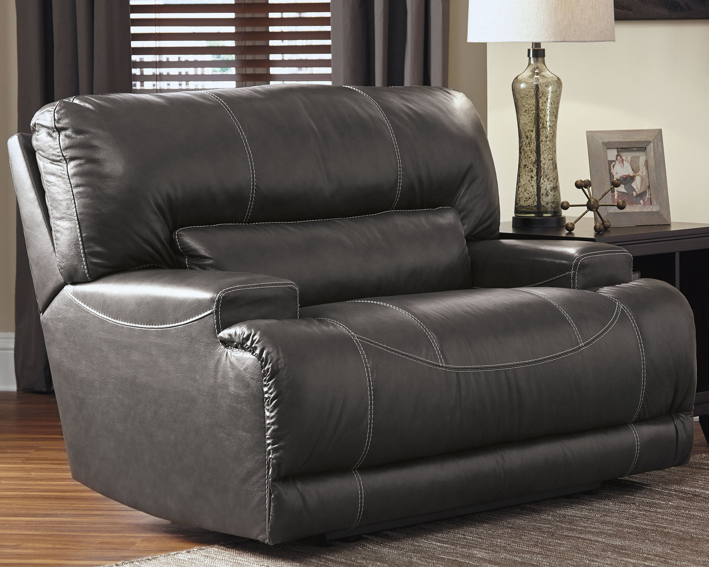 McCaskill Gray Oversized Recliner