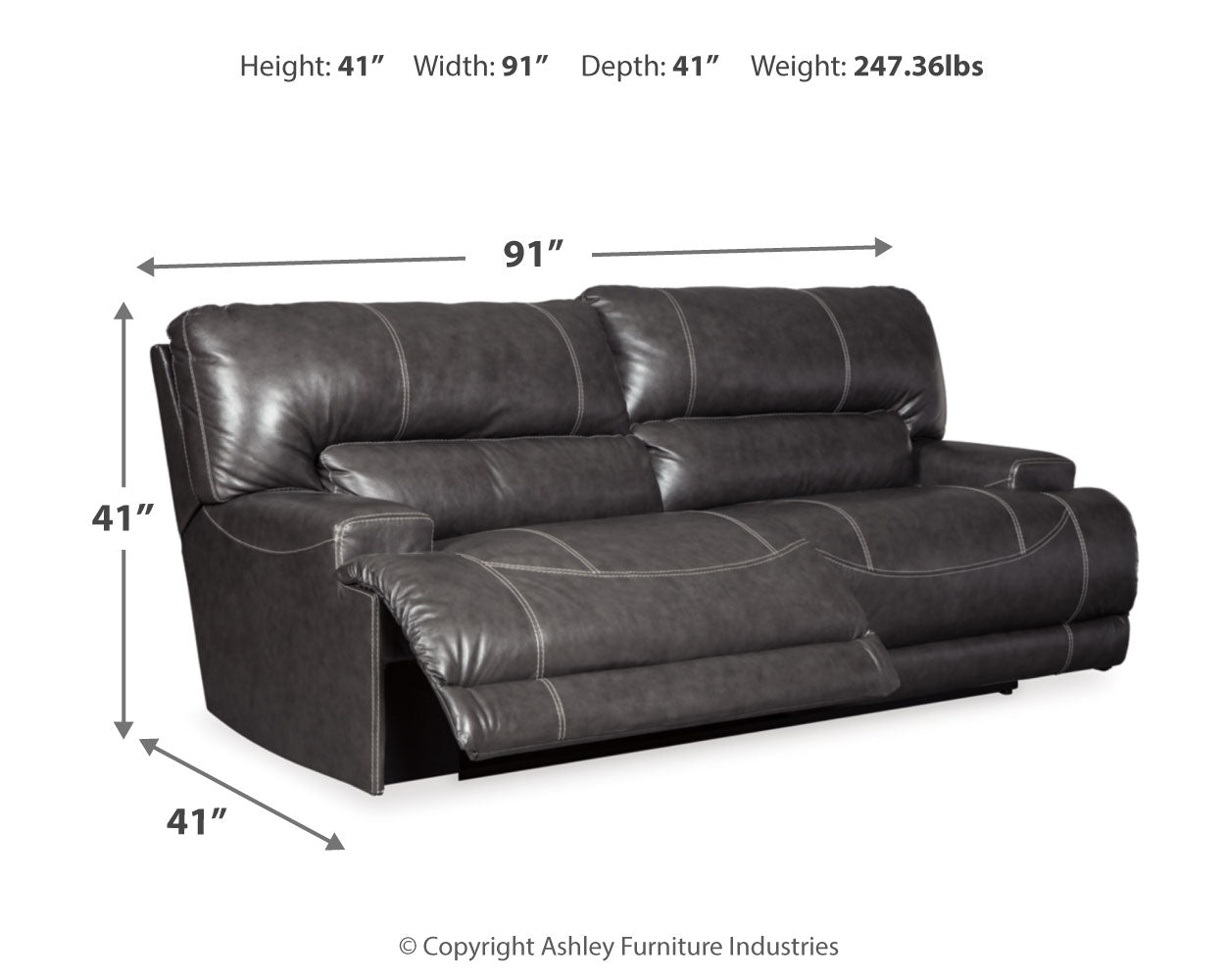 McCaskill Power Reclining Sofa, Loveseat and Recliner