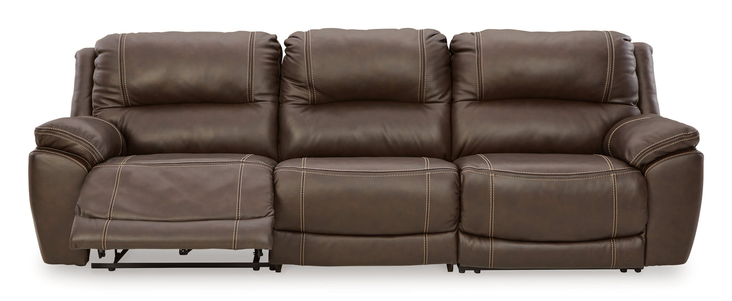 Dunleith Chocolate 3-Piece Power Reclining Sofa