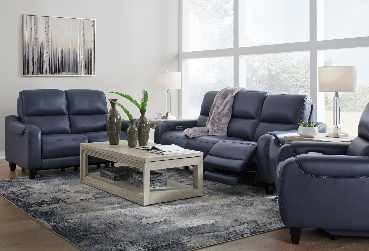 Mercomatic Power Reclining Sofa, Loveseat and Recliner