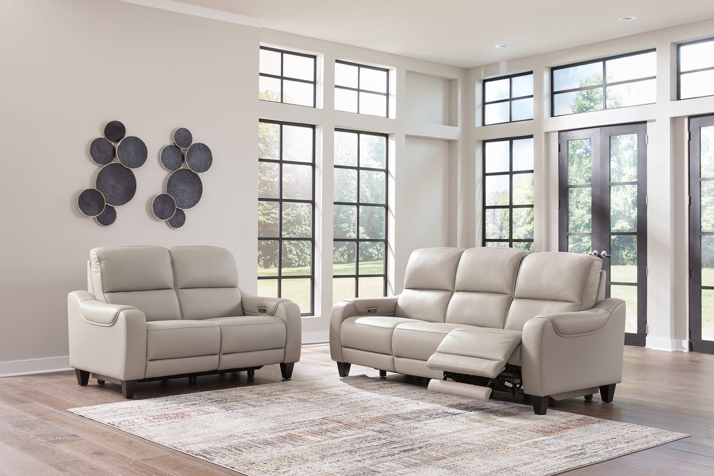 Mercomatic Power Reclining Sofa and Loveseat