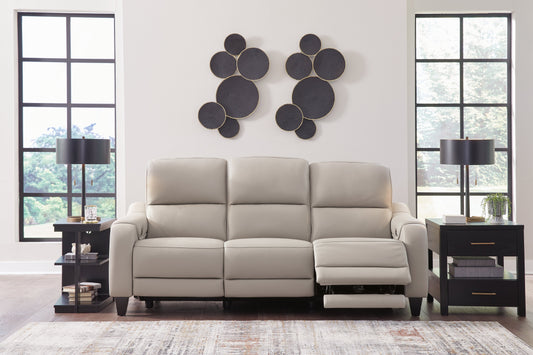 Mercomatic Gray Power Reclining Sofa