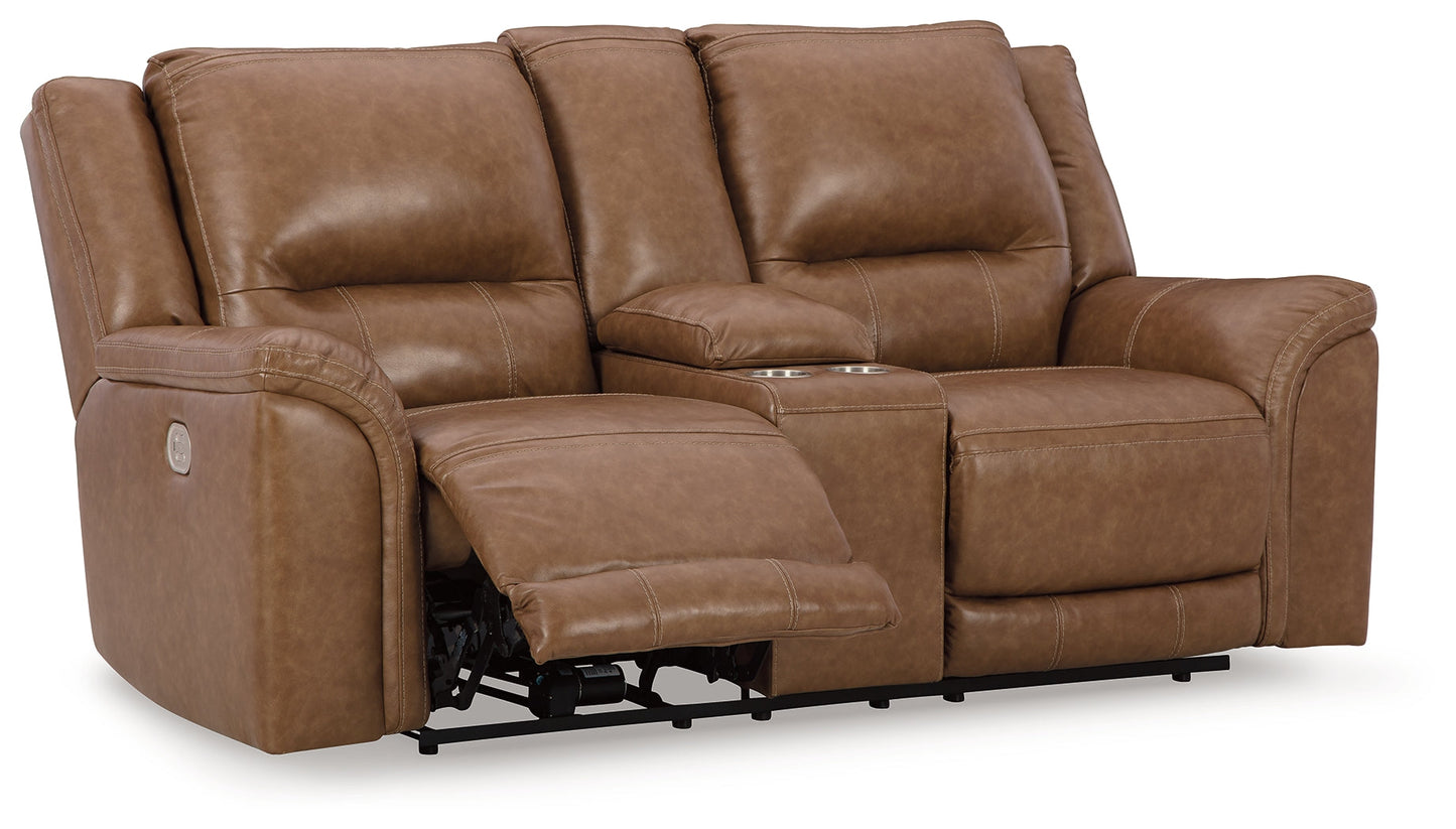 Trasimeno Caramel Power Reclining Sofa and Loveseat