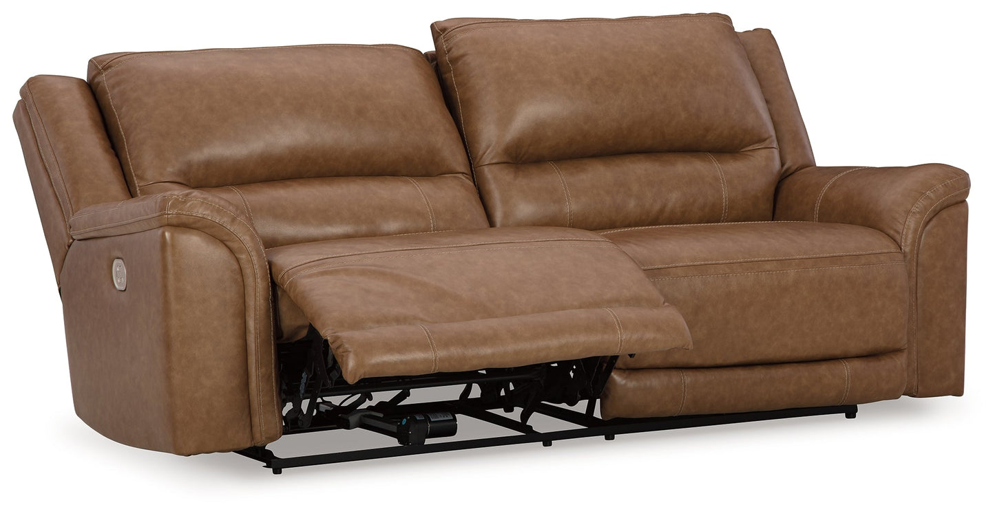 Trasimeno Caramel Power Reclining Sofa and Loveseat