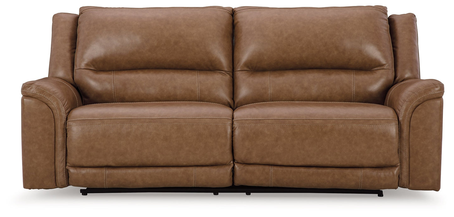 Trasimeno Caramel Power Reclining Sofa and Loveseat