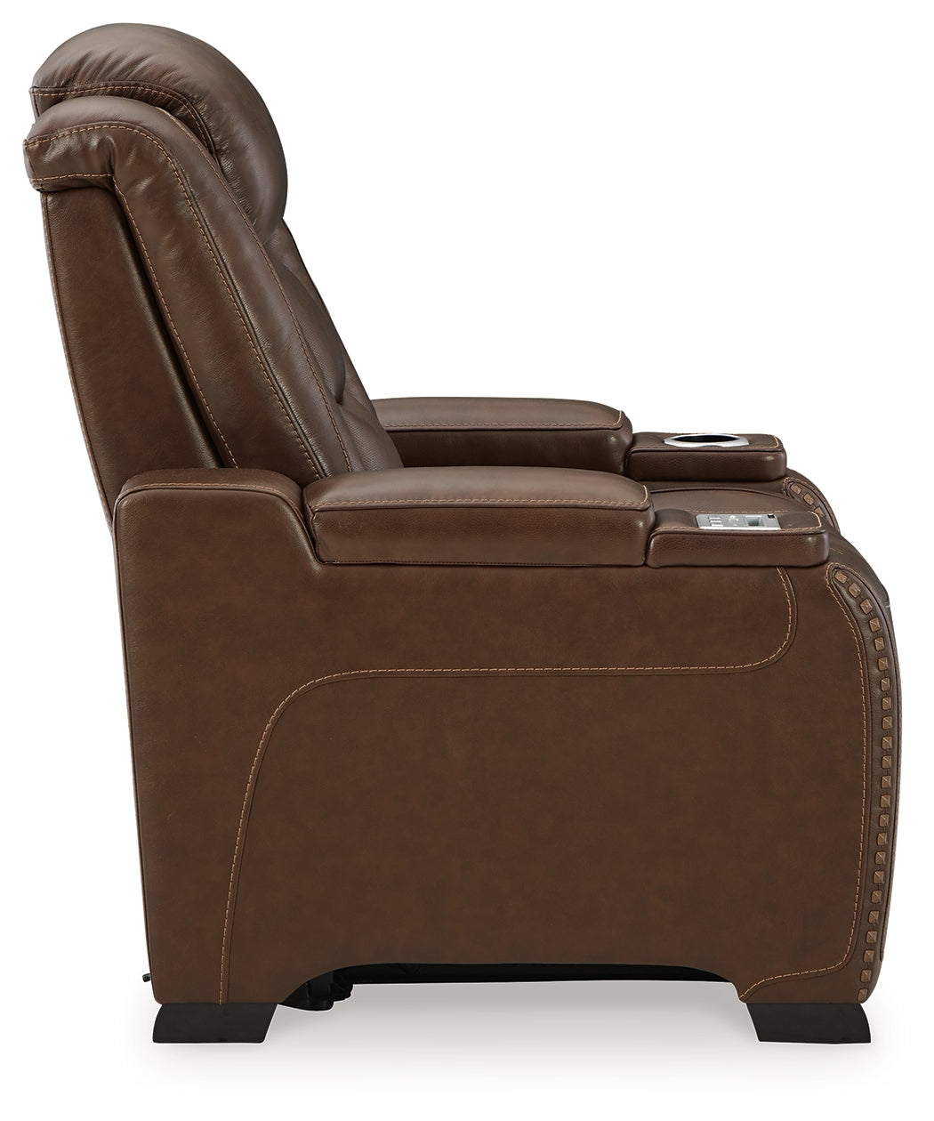 The Man-Den Mahogany Power Recliner