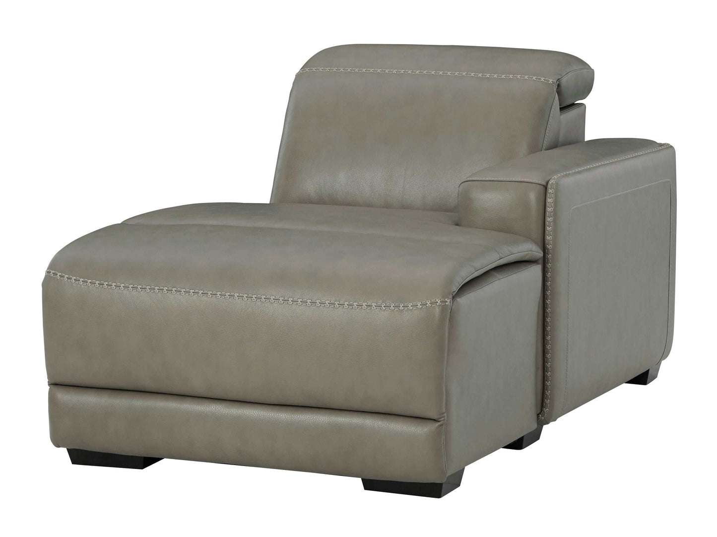 Correze Gray 6pc Power Reclining Sectional w/ RAF Chaise