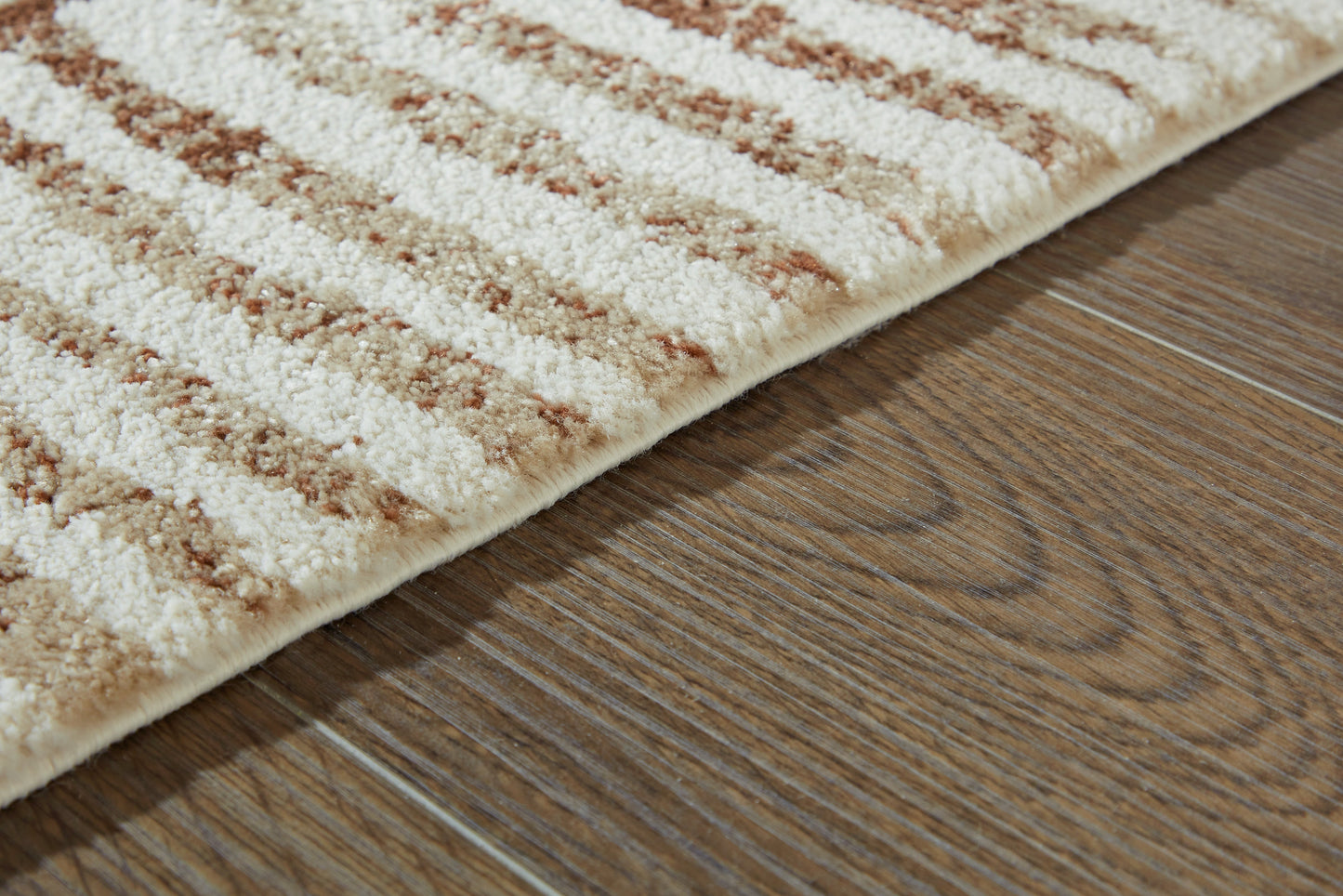 Uduak Cream/Tan/Rust Medium Rug- Viva Furn