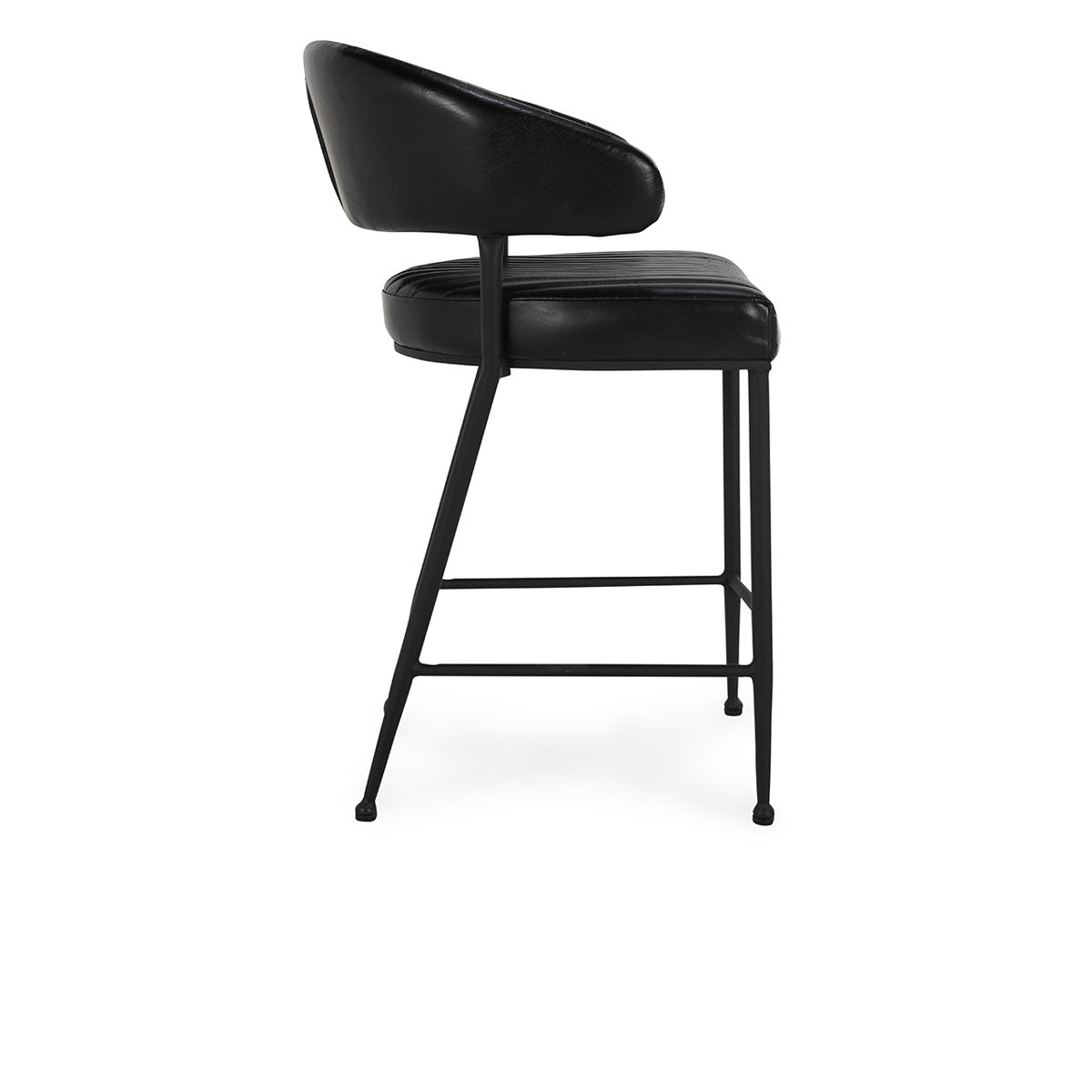 Umbria Black 26" Counter Stool - Ornate Home
