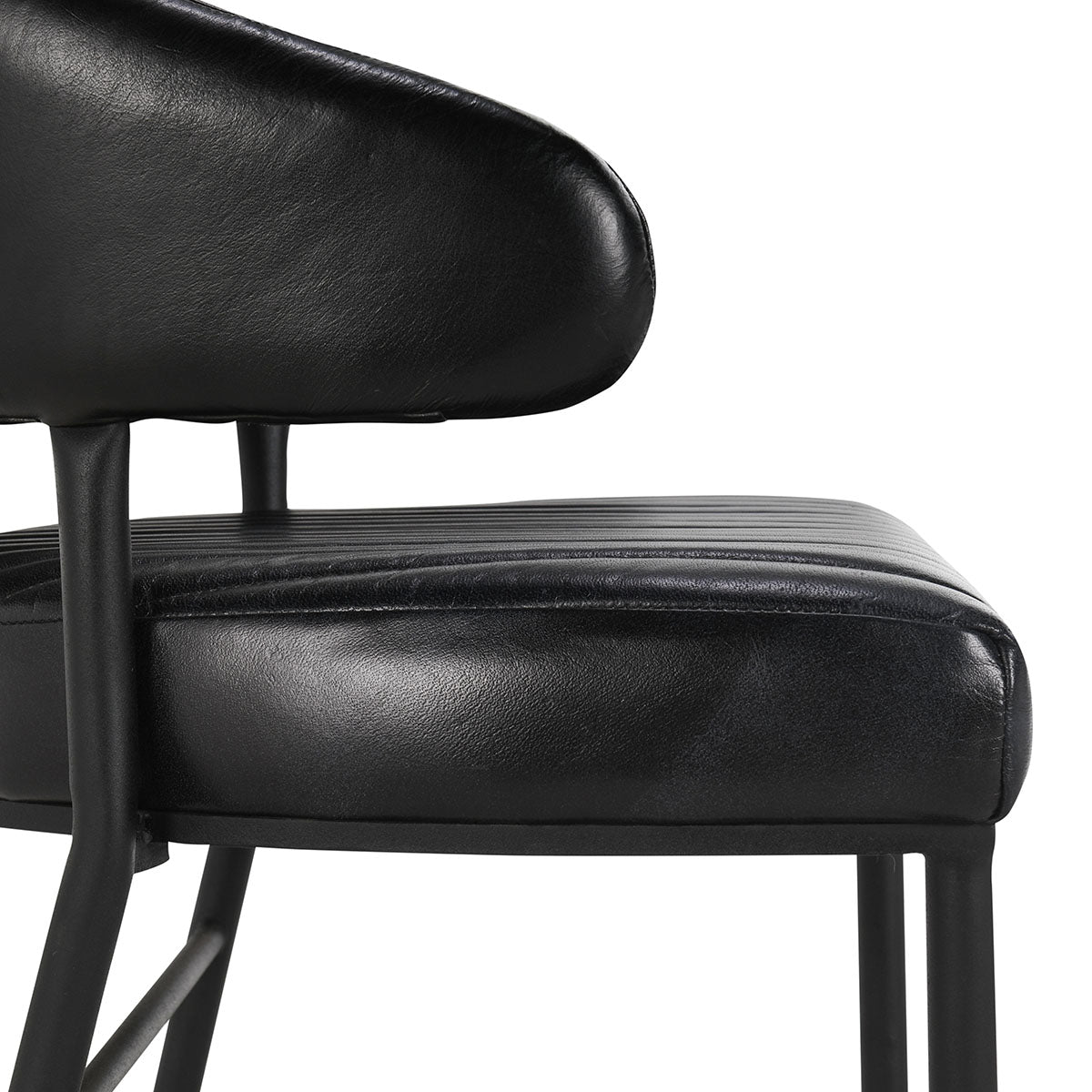Umbria Black Bar Stool - Ornate Home