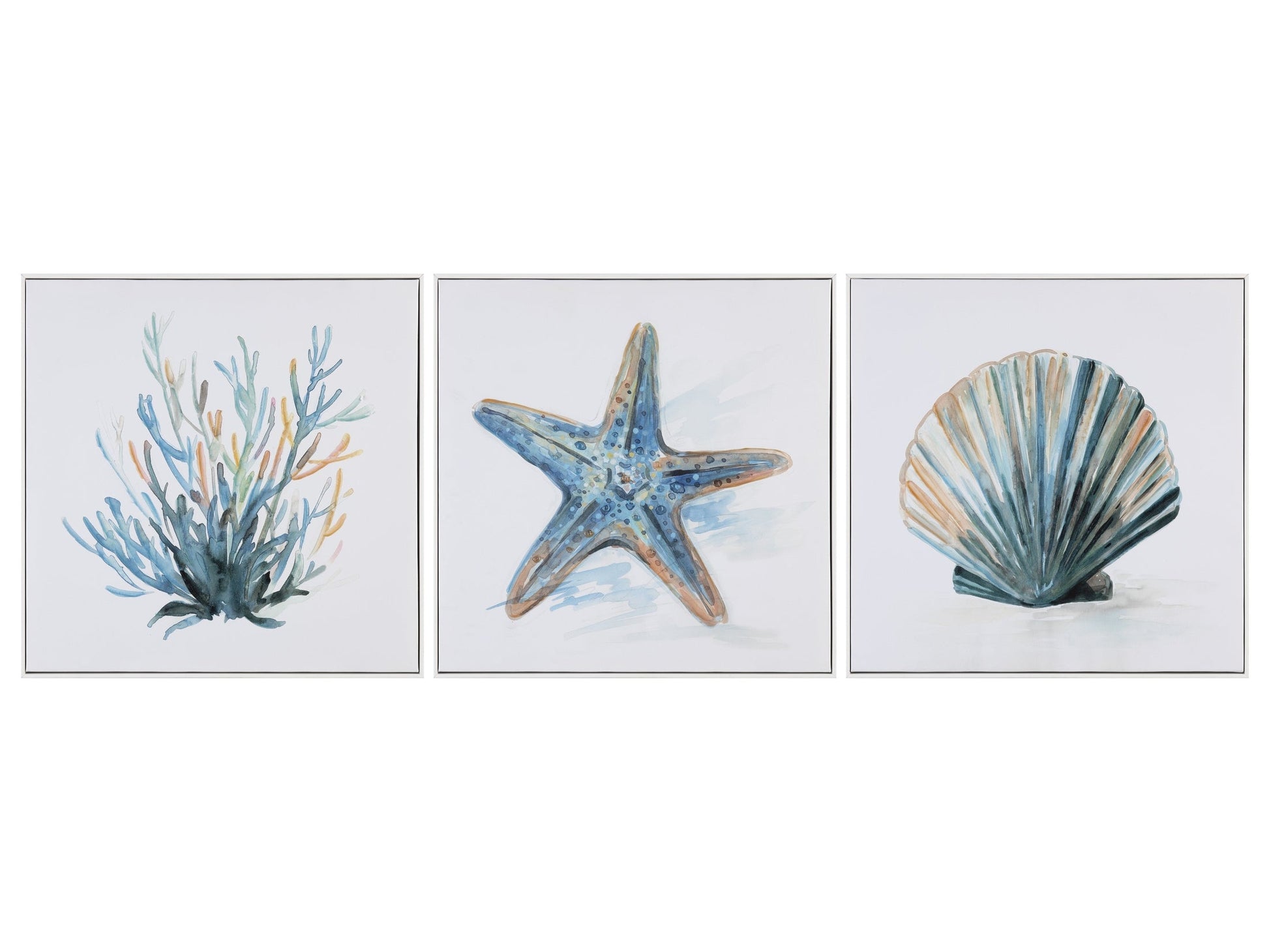 Under The Sea Blue/Green Canvas - Ornate Home