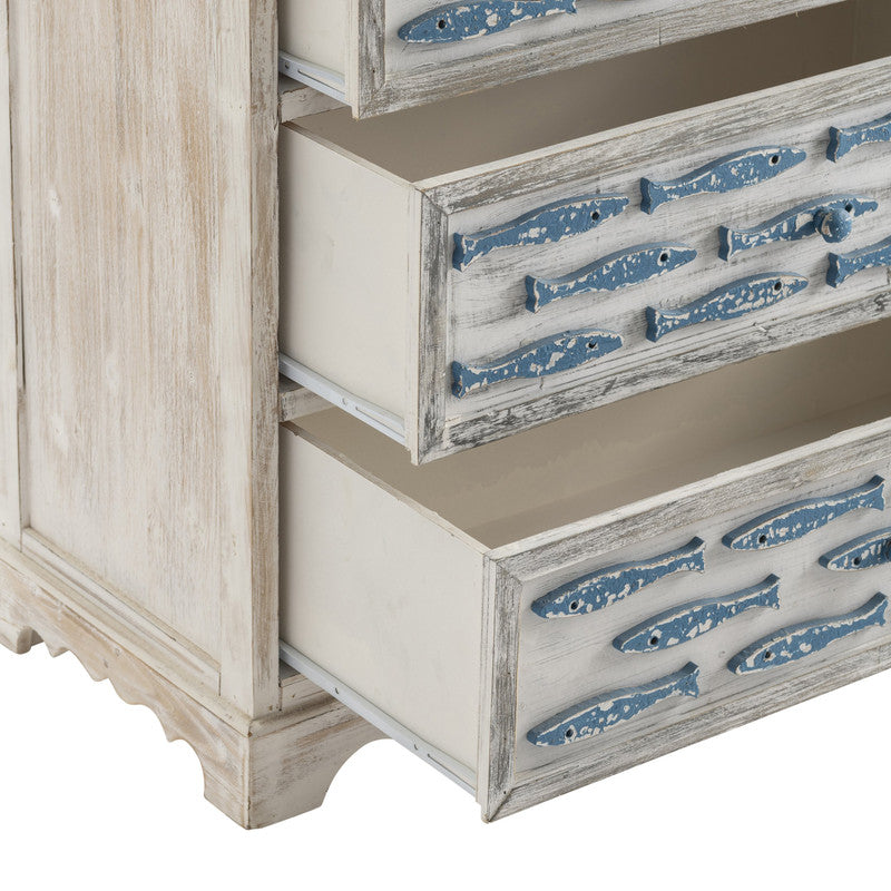 Upstream Cream/Blue Chest - Ornate Home