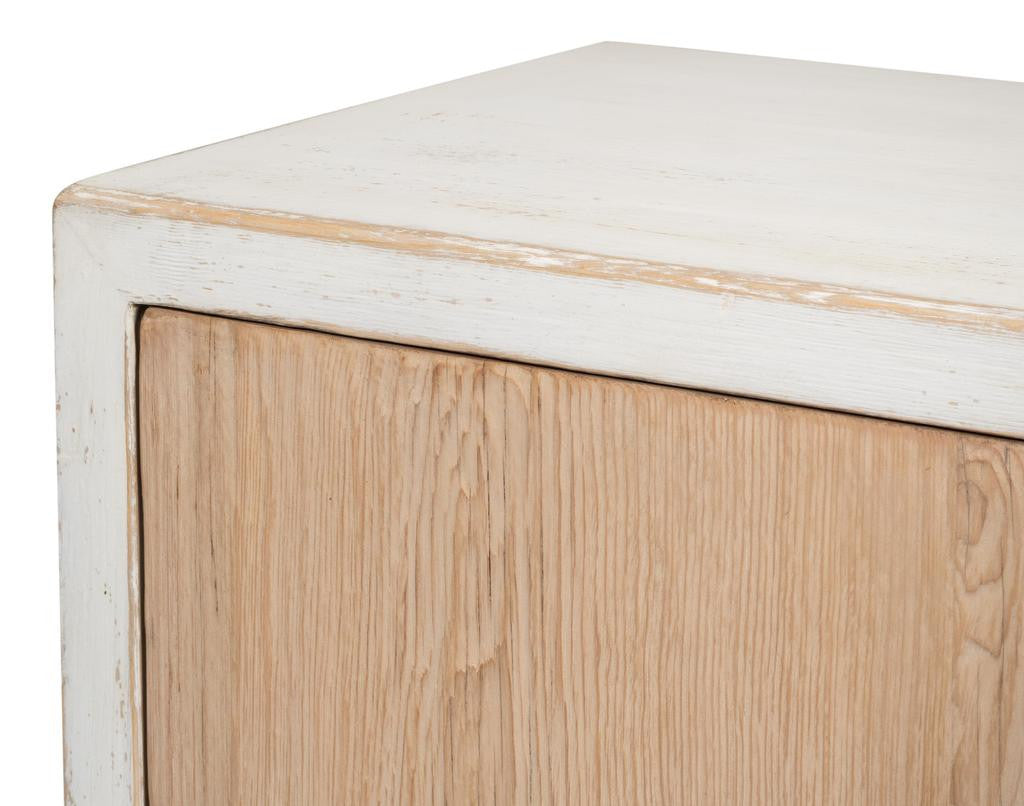 Urban Form White/Natural Modern Sideboard - Ornate Home