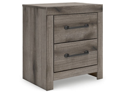 Urbanoore Brown Gray 22" 2 Drawer Charging Nightstand- Viva Furn